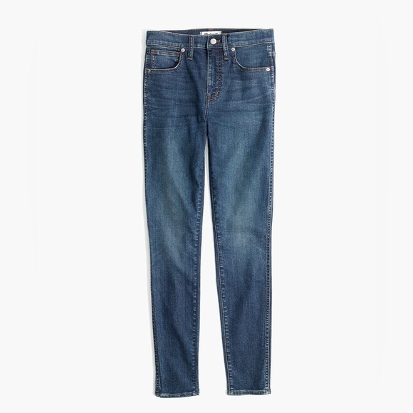 10" High-Rise Skinny Jeans in Med Wash - Picture 3 of 9